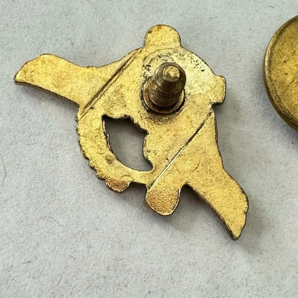 USNR Collar Button Hole Stud WWII United States Navy Reserve Vintage Military